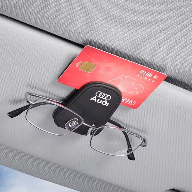 Audi Leather Sunglasses Clip