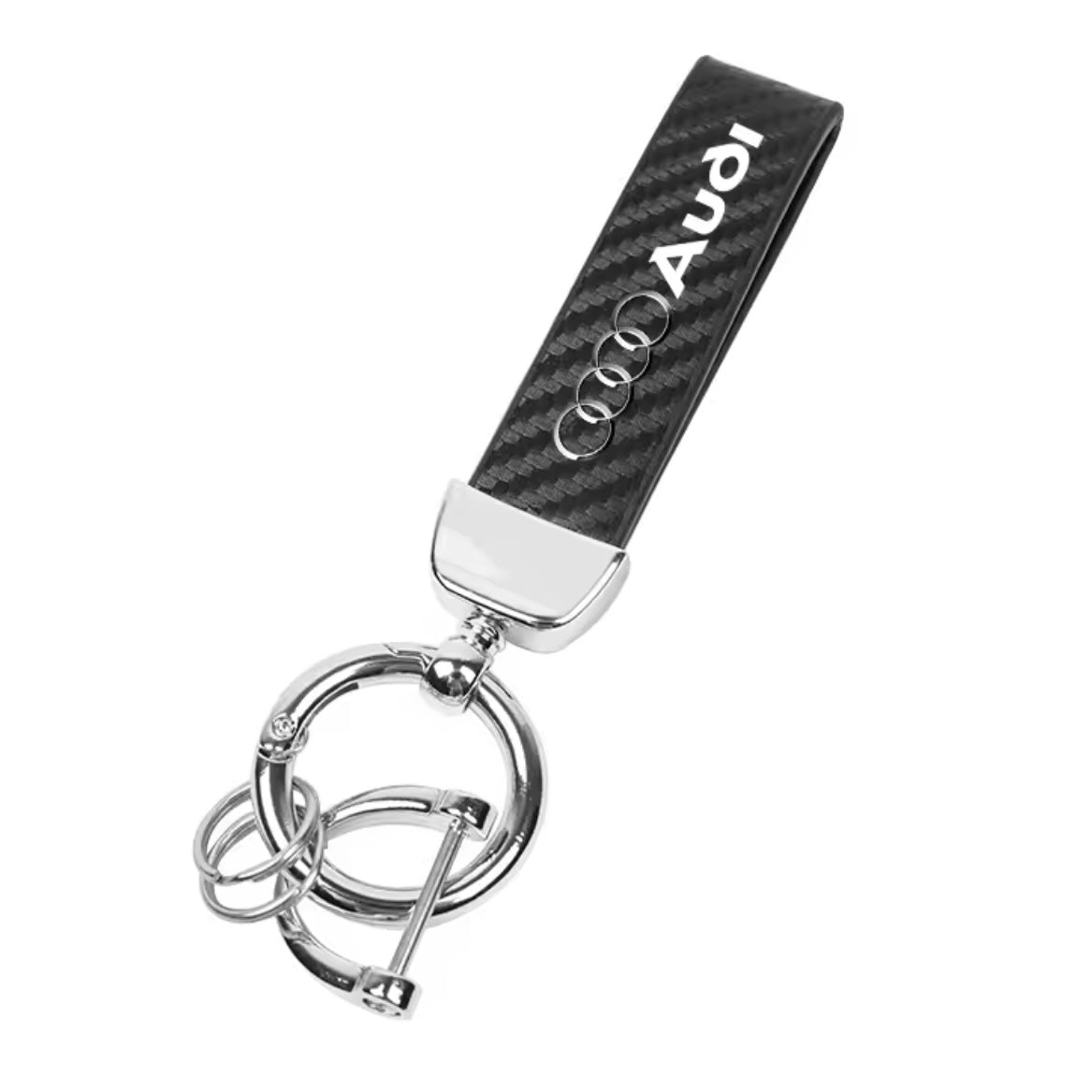 Audi Suede Keychain with Logo