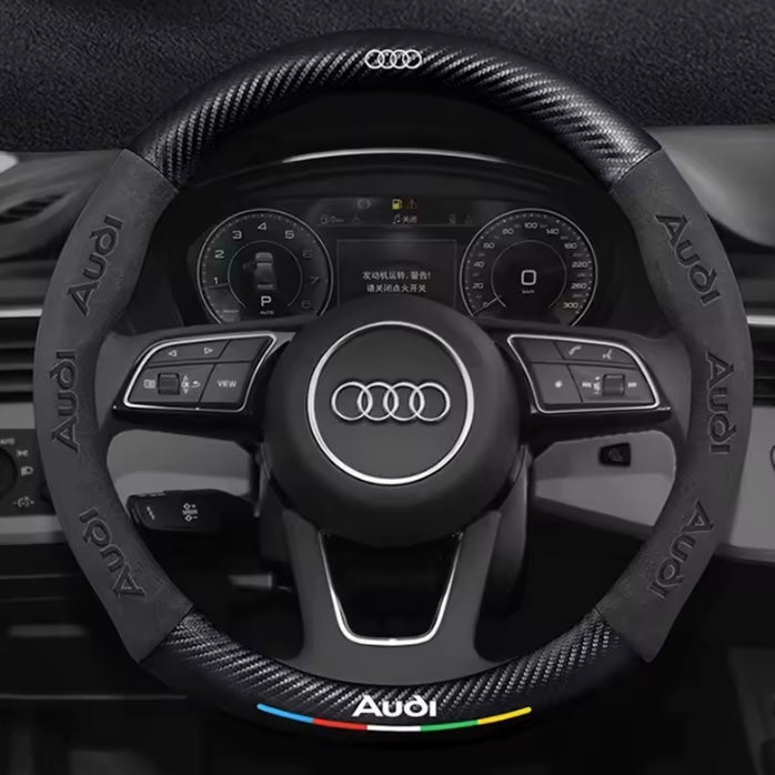 Audi Suede Leather Steering Wheel Cover