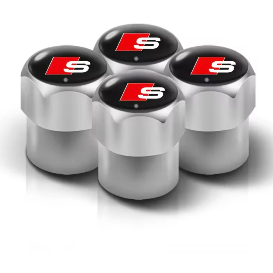 Audi Aluminum Valve Stem Caps