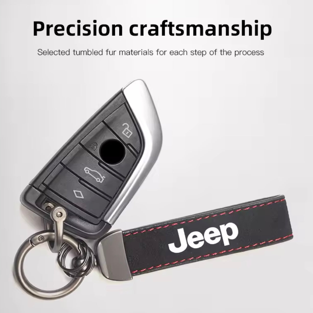 Jeep - Suede Leather Keychain