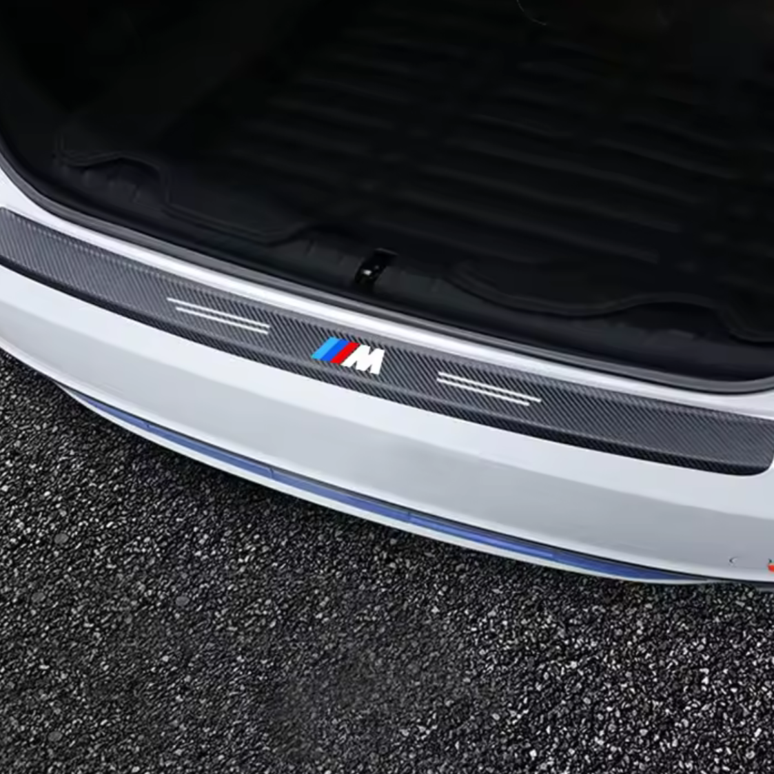 BMW Carbon Fiber Door Welcome Plate