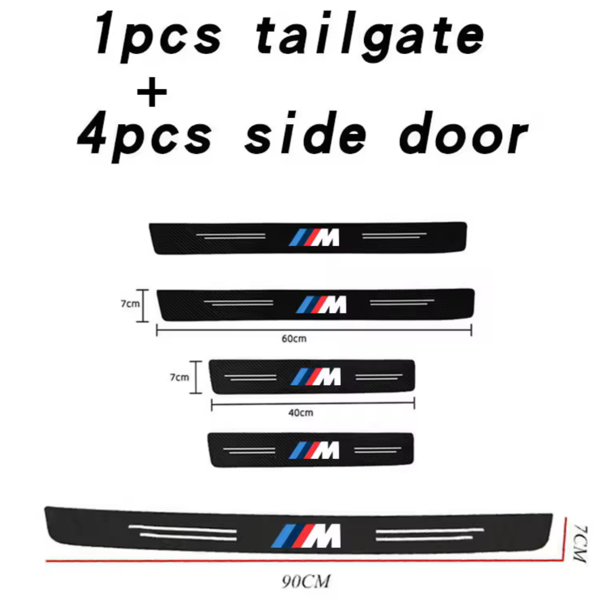 BMW Carbon Fiber Door Welcome Plate