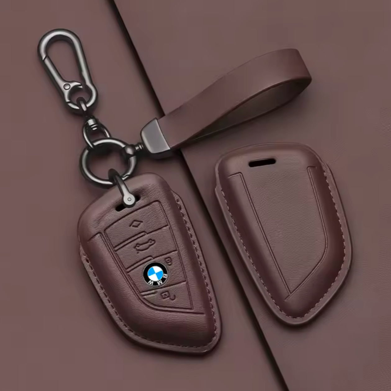 BMW Leather Keychain Cover